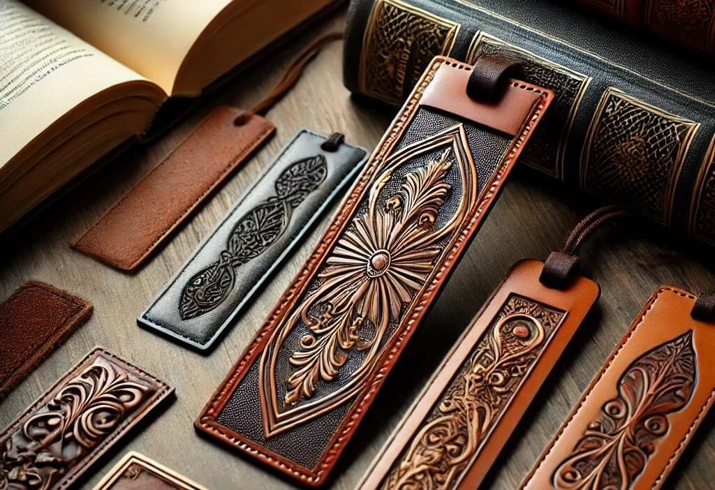 elevate your reading experience with elegant leather bookmarks