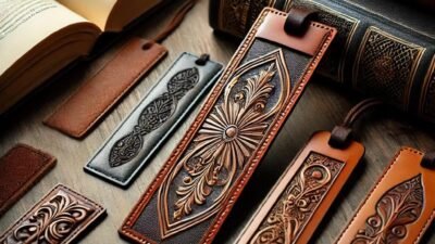 elevate your reading experience with elegant leather bookmarks