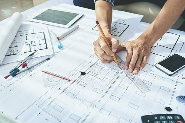 presentation of 2d architectural drafting