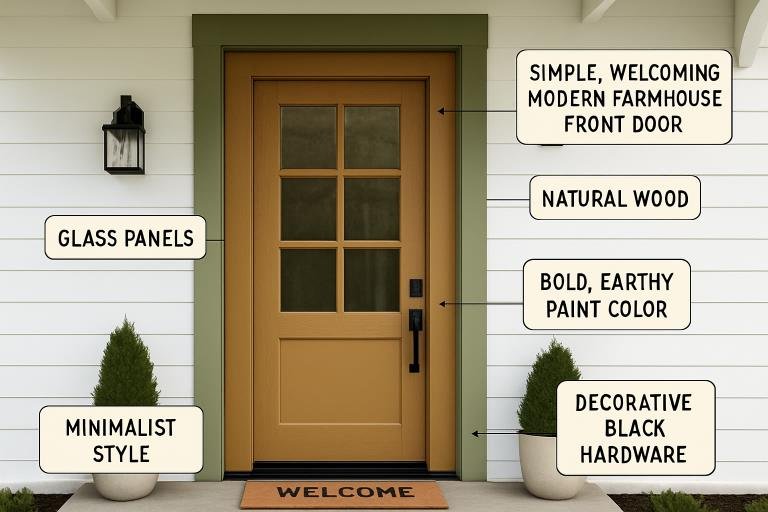 how modern farmhouse entry doors are redefining contemporary home style