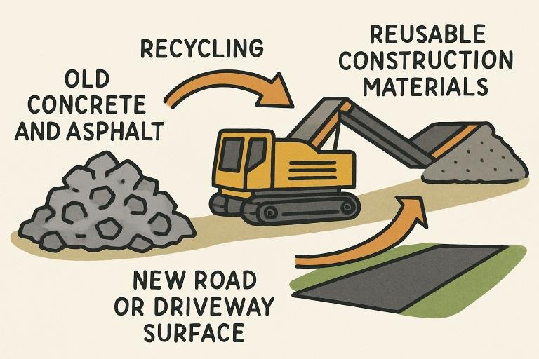 creative solutions for concrete and asphalt disposal