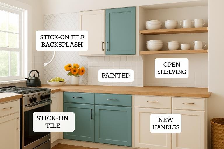 creative ways to refresh your kitchen cabinets