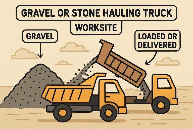 efficient methods for hauling gravel and crushed stone