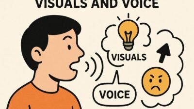 how illustrations guide vocal cues