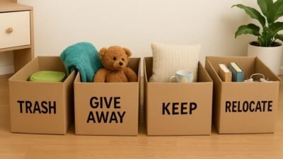 how to make decluttering efficient and stress free