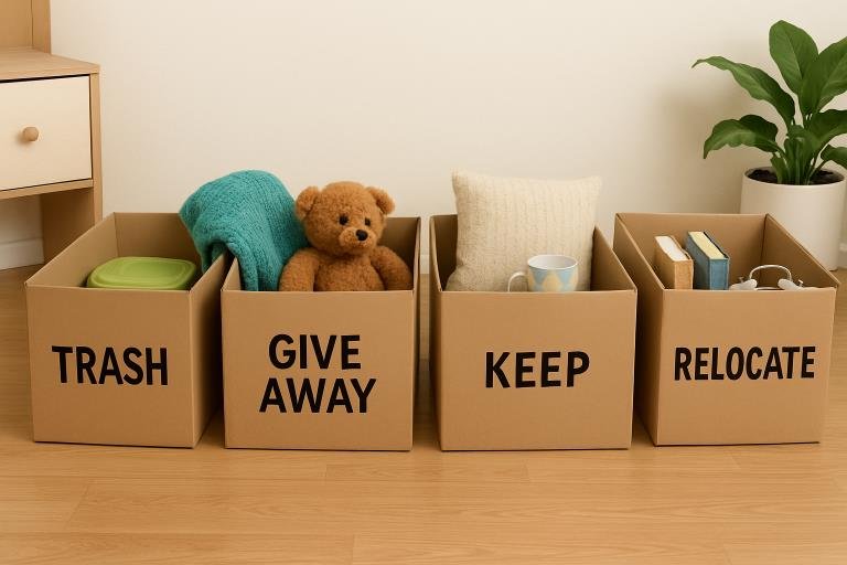 how to make decluttering efficient and stress free