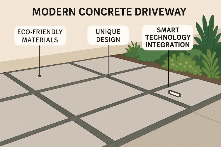 innovative approaches to concrete driveways
