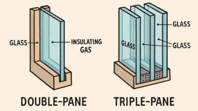 why window contractors recommend double or triple pane windows