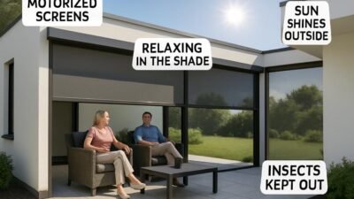 enhancing outdoor living with motorized patio screens