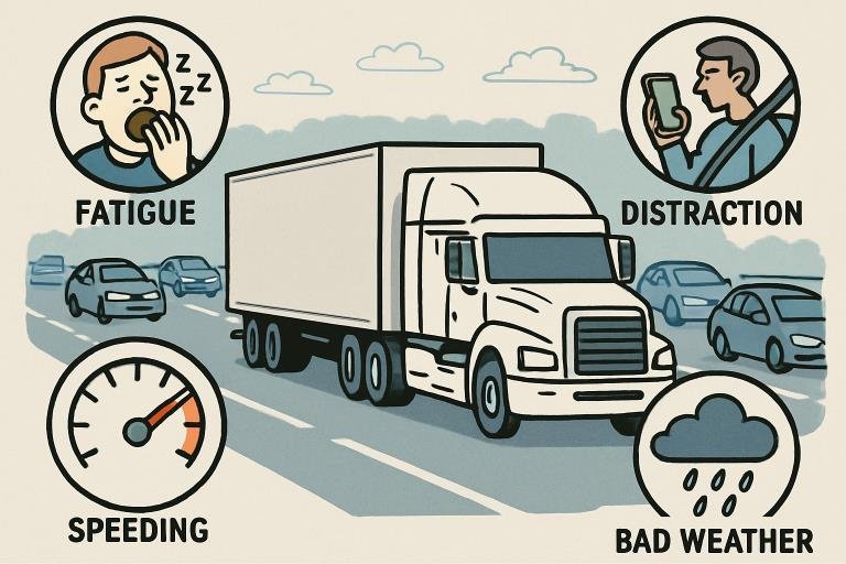 common causes of truck accidents on today’s roads
