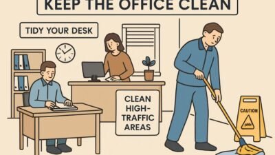 best practices for maintaining clean and healthy workspaces