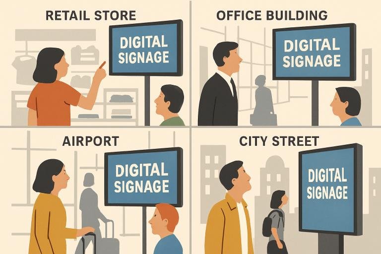 how digital signage is transforming everyday spaces