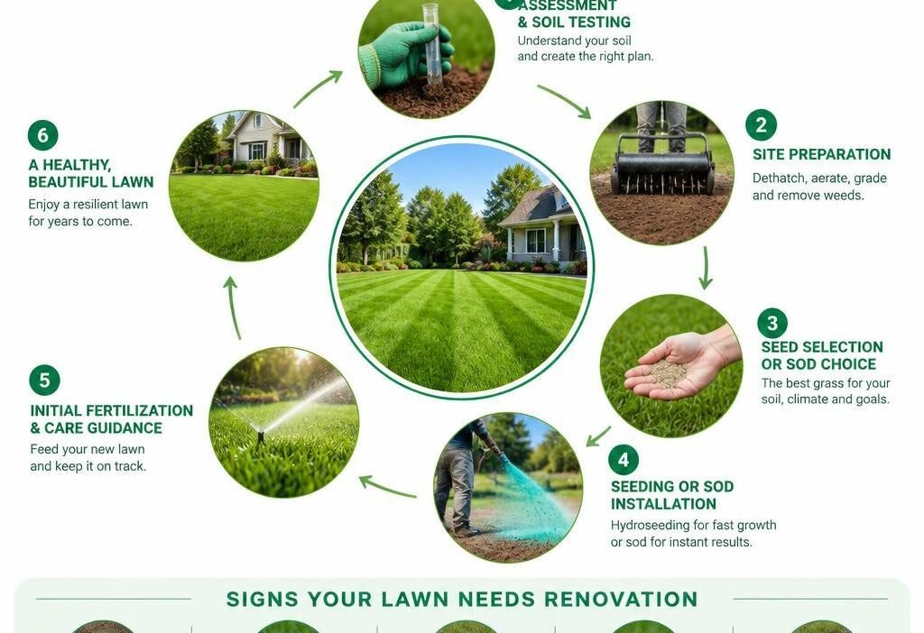 lawn renovation services near me how to compare process, pricing, and timing before you hire